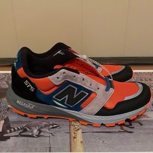 NEW BALANCE trail 575. Orange and Blue . Size 7